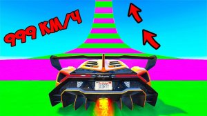 ВВЕРХ БЕЗ ТОРМОЗОВ НА ЧИТЕРСКОЙ ТАЧКЕ ПО ВЫСОКОМУ ТРАМПЛИНУ в ГТА 5 МОДЫ! ОБЗОР МОДА в GTA 5 ВИДЕО