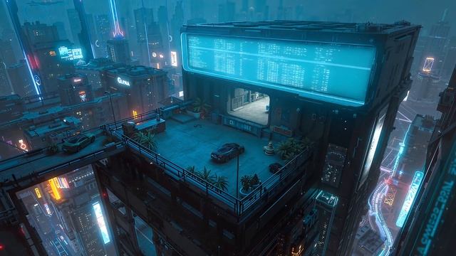 Metropolis Rooftop Dreams ｜ Dark Ambient For Serene Sleep & Unwind #darkambient #sleep