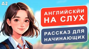 СЛУШАЕМ простой рассказ на Английском ДЛЯ НАЧИНАЮЩИХ (A2): Путь студента| Английский на слух 🎧