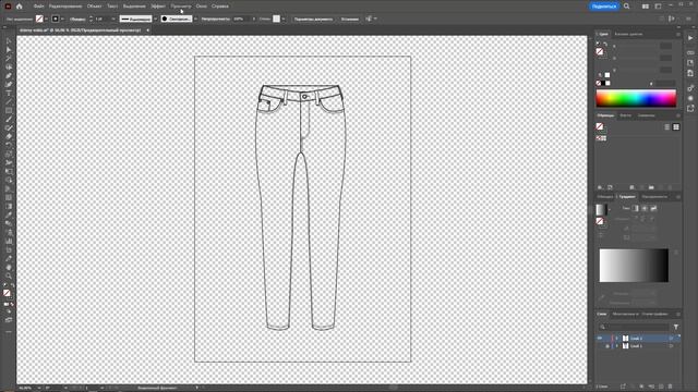 Выскочила сетка прозрачности в Adobe Illustrator все поле стало прозрачным или в шашечку смотреть онлайн