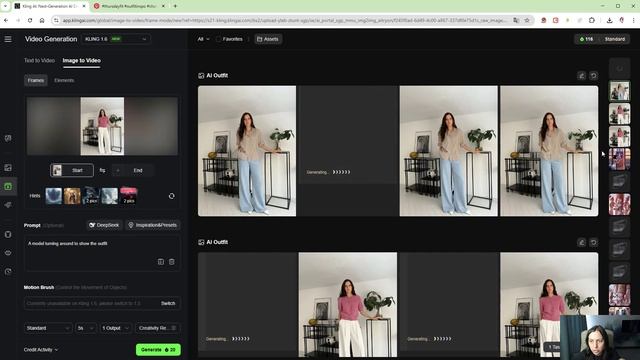 Виртуальная примерка Kling и использование коллажей Pinterest смотреть онлайн