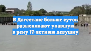 В Дагестане больше суток разыскивают упавшую в реку 17-летнюю девушку
