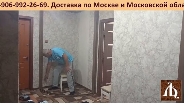 Радиусный угловой шкаф купе. Монтаж смотреть онлайн