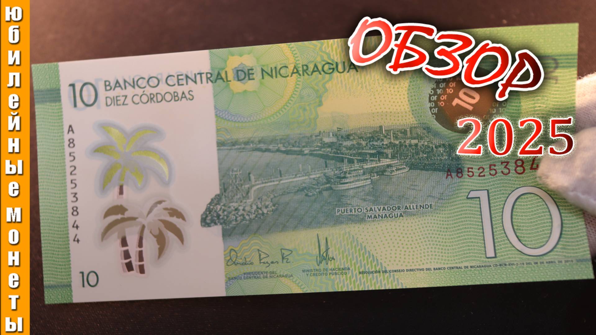 10 кордоба 2019 года из Никарагуа I МИКРО I ОБЗОР I ПОДЛИННОСТЬ #обзор #курс #банкноты #Америка