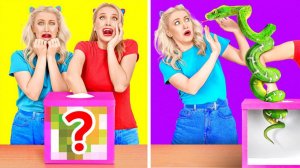 Челлендж: коробка с сюрпризом 🎁 Попробуй не засмеяться от 123 GO! 😂