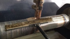 Наплавка роликов металлургических комбинатов под флюсом