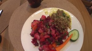 Шведский стол в гостинице Абааш. Новый Афон. Абхазия