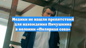 Медики не нашли препятствий для нахождения Пичушкина в колонии «Полярная сова»