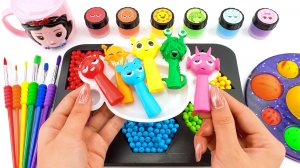 Мультики. Разноцветные бусинки. Звуки АСМР для детей. Мультики залипательные ASMR