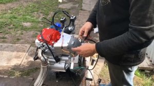 #китайский двигатель на мотоцикл Урал от Матвея#зонгшен 300куб#6 скоростей#пониженная, повышенная#