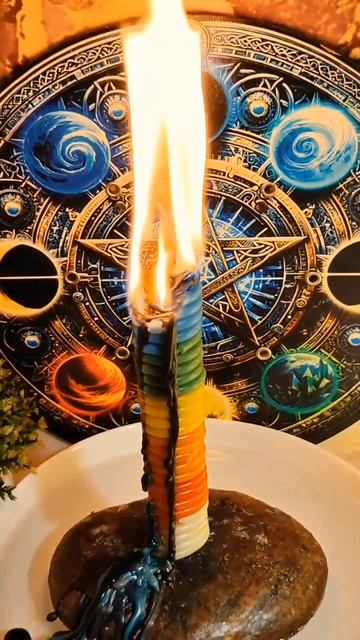 Залипательный прожиг свечи Чакральная истка