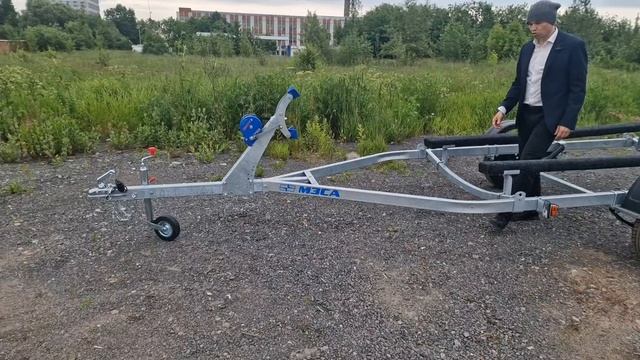 Лодочный прицеп МЗСА 81771Е.101 5.5 м. Для лодки 5 метров. Видео обзор Трейли. смотреть онлайн