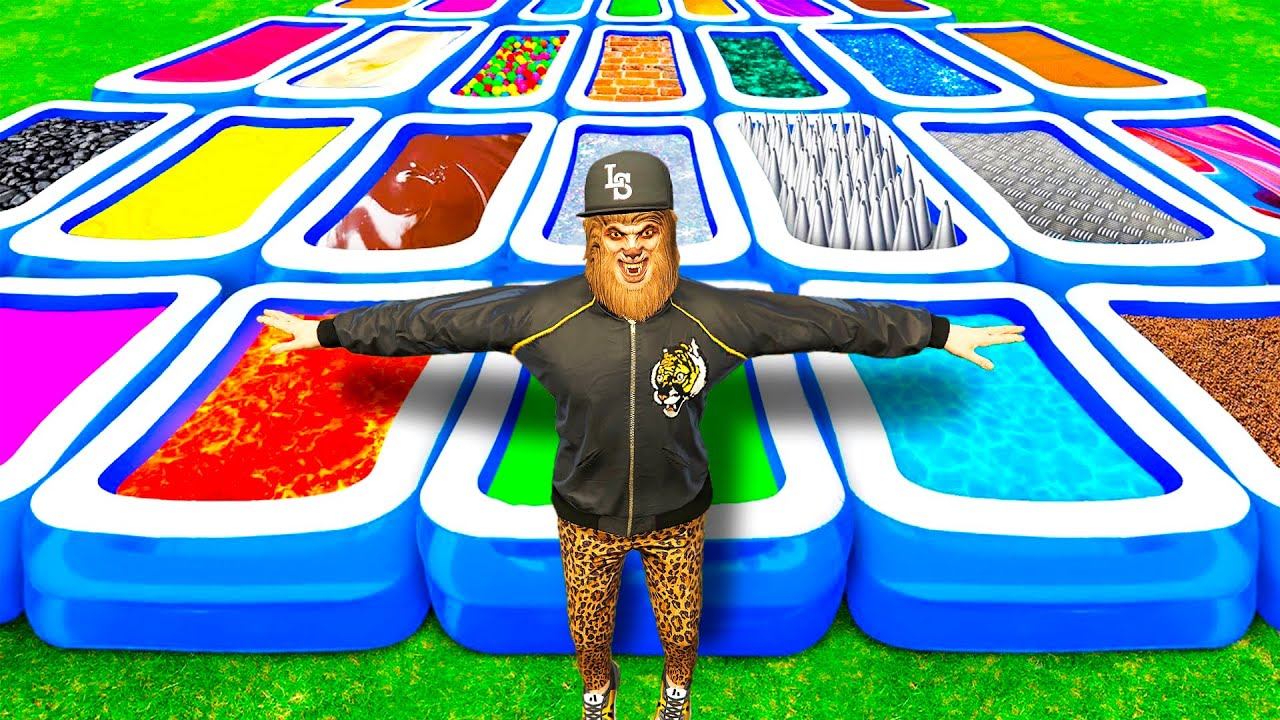 УГАДАЙ ПРАВИЛЬНЫЙ БАССЕЙН И ПОЛУЧИ ПРИЗ! ЭКСПЕРИМЕНТ в ГТА 5 МОДЫ! ОБЗОР МОДА в GTA 5 ВИДЕО смотреть онлайн