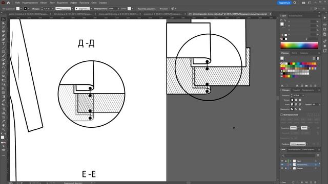 Работа с заливками при рисунке технологических схем в Adobe Illustrator смотреть онлайн