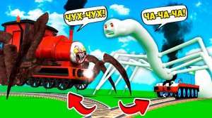 ПОЕЗД ПАУК ЧАРЛЬЗ ПРОТИВ ТОМАСА ПАРОВОЗИКА ЧУ ЧУ ГТА 5 МОДЫ! choo choo ОБЗОР МОДА в GTA 5 ВИДЕО MODS