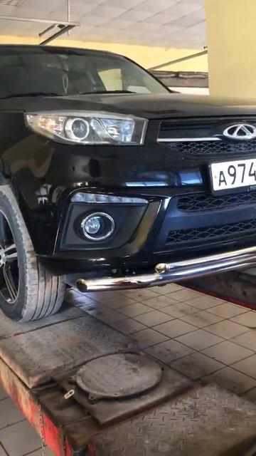 Защита бампера на Chery Tiggo