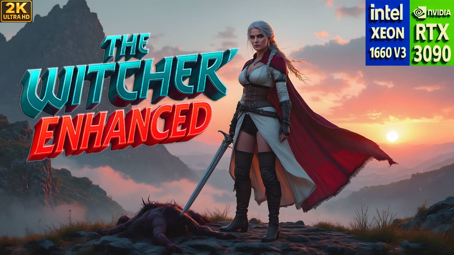 ВЕДЬМАК 3 и БОЛЕЕ 100 МОДОВ | Xeon 1660v3 Топ. RTX3090 Узкое горлышко | Ультра-графика | 🎮🔥