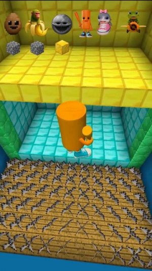 Italian Brainrot Vs Squid Game Sky Jump 666iq #shorts #italianbrainrot #minecraft