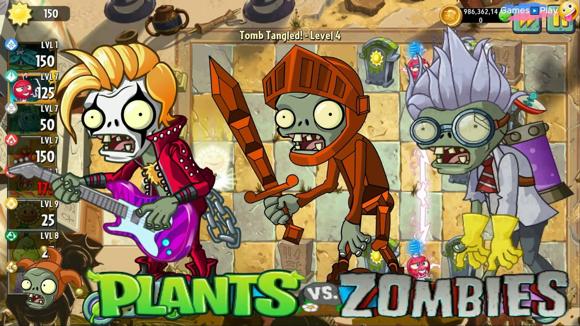 Растения против зомби PvZ Plants vs Zombies  Прохождение