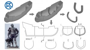 Шпангоуты по 3d-модели корабля в Компас-3D