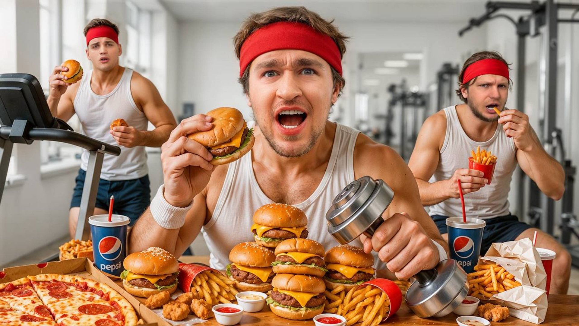 КТО БЫСТРЕЕ ПОХУДЕЕТ на ФАСТФУДЕ? *нас заперли в тренажерном зале* #rutube #видео