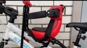 Установка детского велокресла на велосипед.