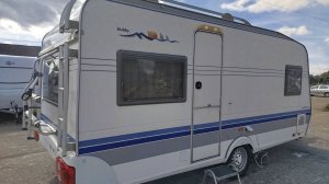 Немецкий автодом-турист,дом на колёсах  Hobby Excellent на 4 места с палаткой и мувером категория В