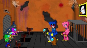 AMONG US.  ХАГГИ- ВУГГИ, спасает КИССИ МИССИ.