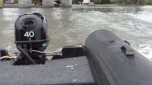 Обзор лодки  РИБ НАВИГАТОР 450R. Тест на воде с мотором HIDEA 40.