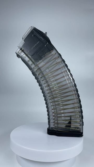 Магазин ВПО-136 АК 7.62 с сухарем на 30 патронов прозрачный