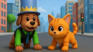 КОШКА и СОБАКА в РОБЛОКС РОЛЕПЛЕЙ! Папа и ПОДРУГА превратились в животных и ТУШАТ ПОЖАР!