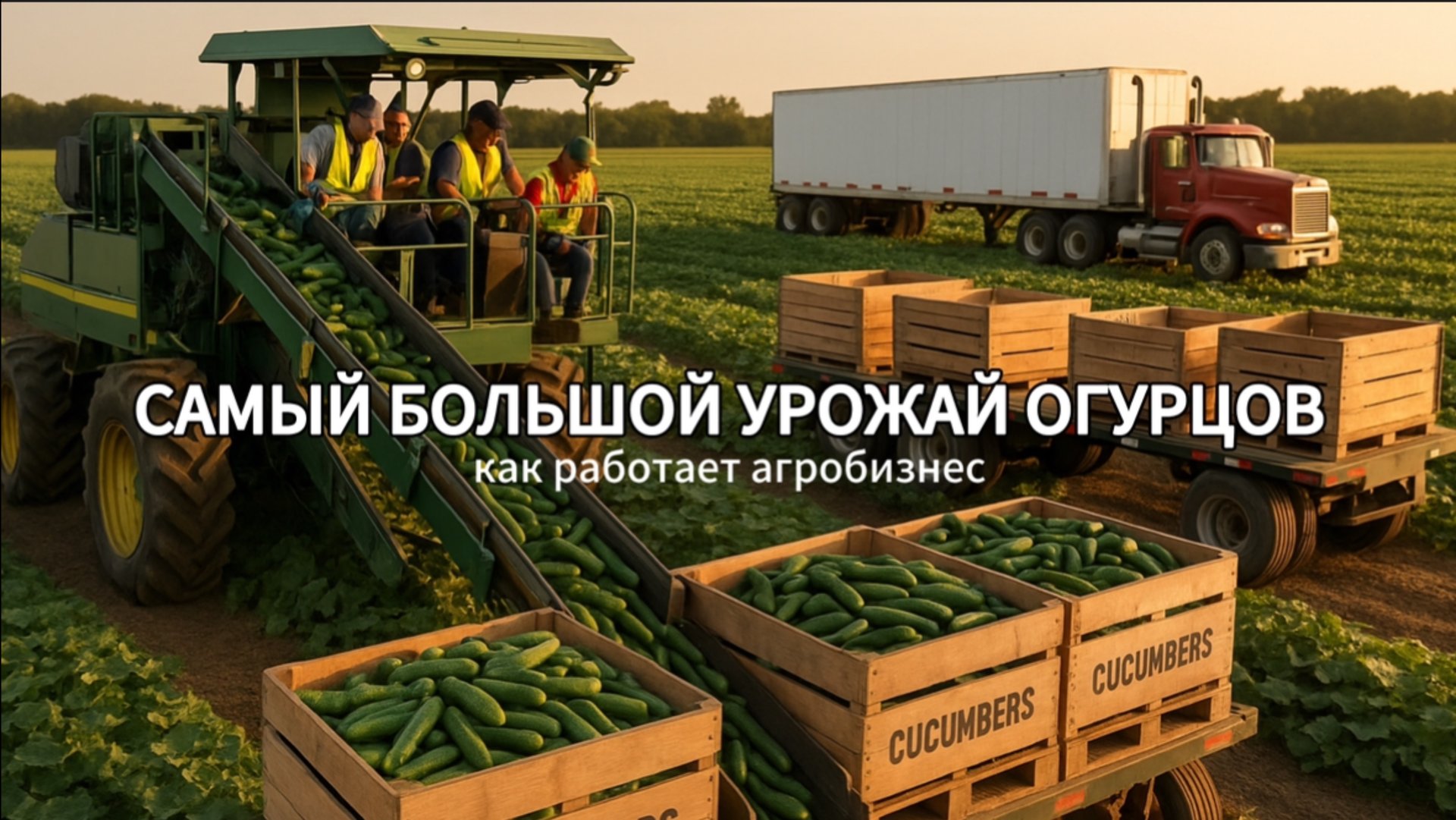 Как собирают самые БОЛЬШИЕ урожаи огурцов в мире 🥒 смотреть онлайн