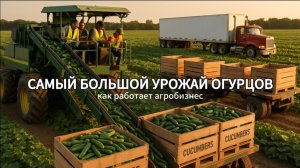 Как собирают самые БОЛЬШИЕ урожаи огурцов в мире 🥒