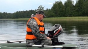 Обзор и тест： лодочный мотор Mercury 5 M