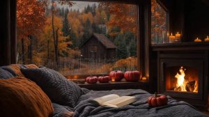 Осенний Дождь У Камины Для Крепкого Сна и Снятия Стресса