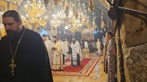 Освящение хлебов на вечерней Службе к празднику Успение Пресвятой Богородицы - Гефсимания, Иерусалим