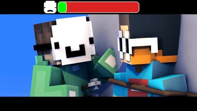 Dream VS MrBeast REMATCH... but with HEALTH BARS смотреть онлайн