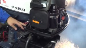 Обзор - первый пуск лодочного мотора Hidea HD 30FFES