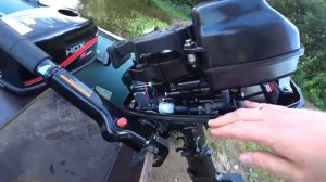 Лодочный мотор HDX 5.8  и лодка Хантер 320, обзор и тест на воде