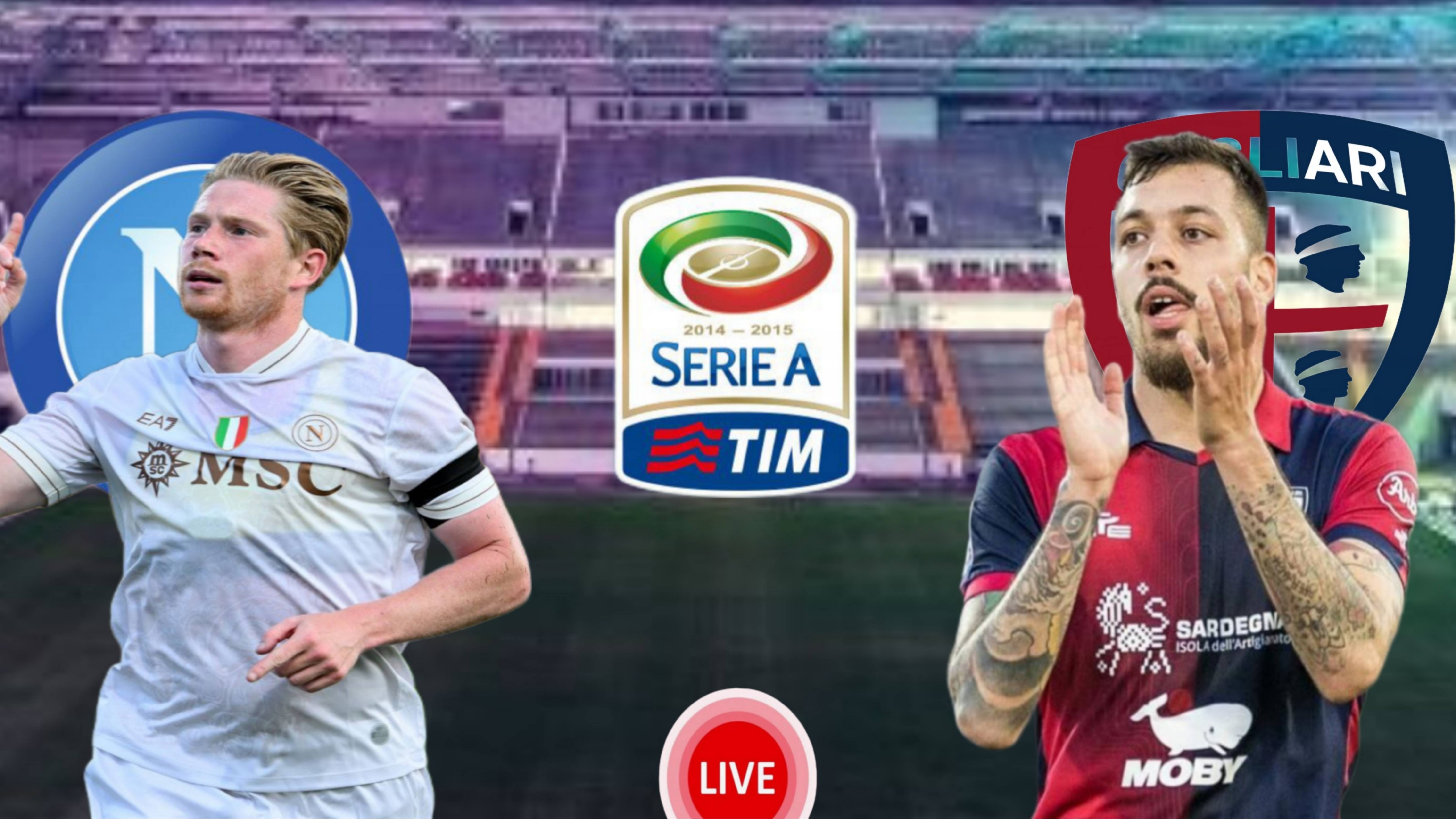 ФУТБОЛ ЧЕМПИОНАТ ИТАЛИИ SERIA A.  НАПОЛИ - КАЛЬЯРИ.  ПРЯМАЯ ТРАНСЛЯЦИЯ