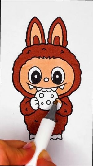 ⏪ Обратная раскраска 🤎 Милая коричневая игрушка 😻✨