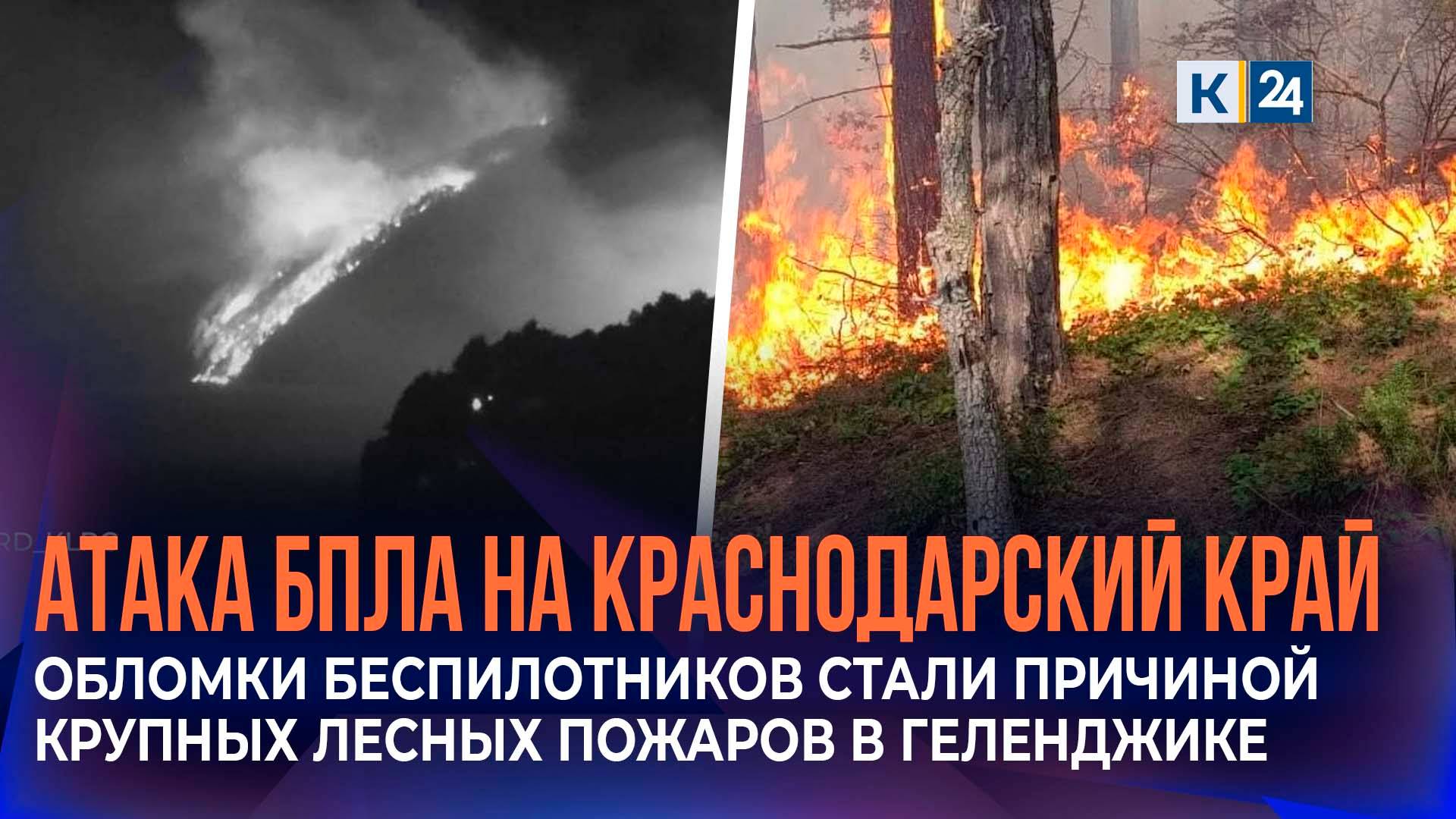Два лесных пожара после падения беспилотников разгорелись в Геленджике смотреть онлайн