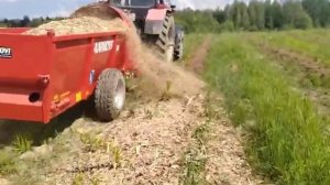 Разбрасыватель мульчи и опилок F.lli.Annovi A35 для сада. Распределитель  - диск с лопатками.