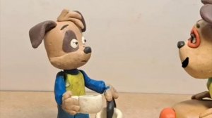 побег от Тимохи шалуна из пластилина