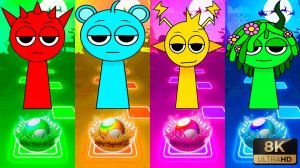 СУПЕР РЕАЛИСТИЧНЫЕ Спрунки 76 уровень - Мультики про Спрунке | МУЛЬТФИЛЬМЫ SPRUNKI в Tiles Hop