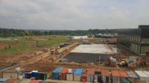 Time lapse-Строительство многофункционального павильона для киносъемок на площадке кинопарка МОСКИНО