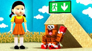 МЫ НАШЛИ СЕКРЕТНЫЙ ПРОХОД ИГРЫ В КАЛЬМАРА 3 В МАЙНКРАФТ!