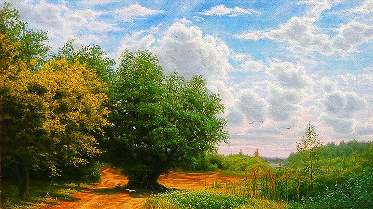 Летние пейзажи художника Владислава Осипцова. смотреть онлайн