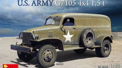 Распаковка MiniArt 1/35 35405 US Army G7105 4X4 1,5 T Panel Van Chevrolet Chevy WWII
