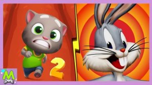 Говорящий Том Гонка на Время vs Луни Тюнз Погоня.Мультгерои против Машины Времени.Кто Быстрее